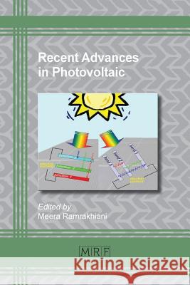 Recent Advances in Photovoltaics Ramrakhiani Meera 9781945291364 Materials Research Forum LLC - książka