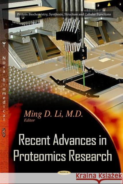 Recent Advances in Proteomics Research Ming D Li 9781629482187 Nova Science Publishers Inc - książka