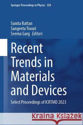 Recent Trends in Materials and Devices  9789819699889 Springer - książka