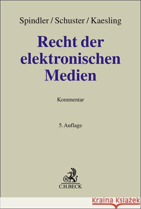 Recht der elektronischen Medien  9783406811005 Beck Juristischer Verlag - książka