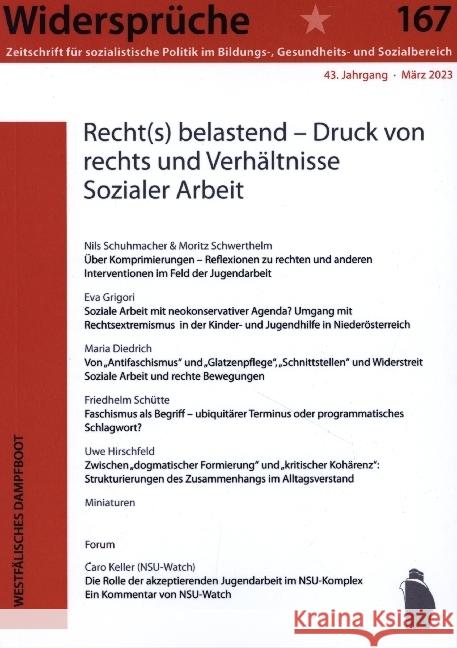 Recht(s) belastend  9783986340070 Westfälisches Dampfboot - książka