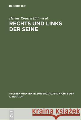 Rechts und links der Seine Roussel, Hélène 9783484350892 Max Niemeyer Verlag - książka