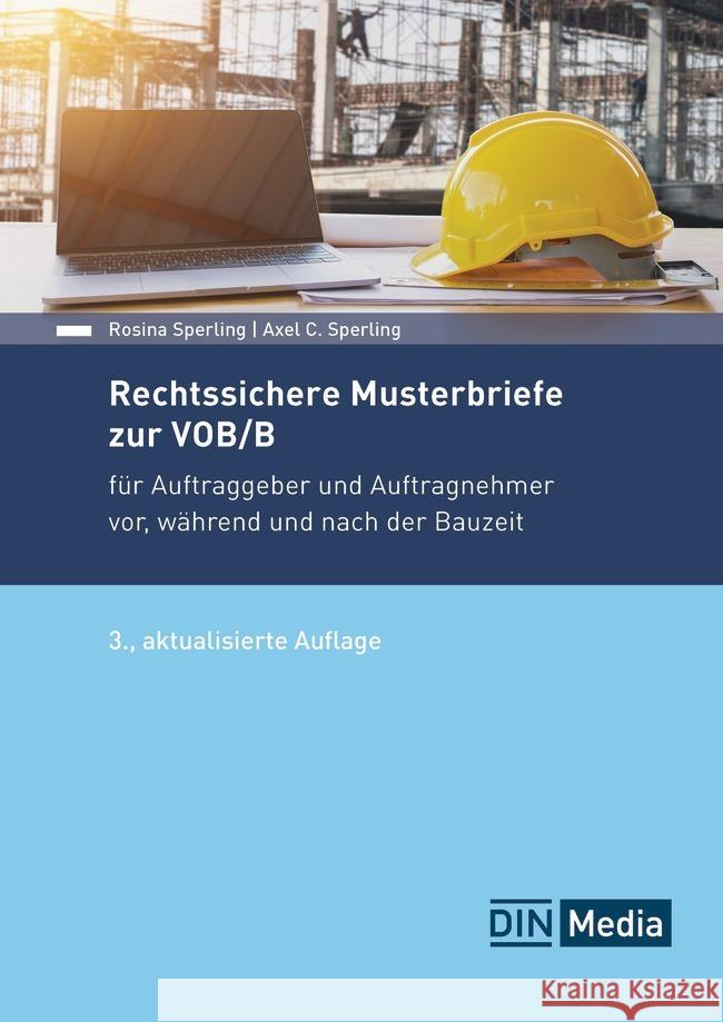 Rechtssichere Musterbriefe zur VOB/B Sperling, Axel C., Sperling, Rosina 9783410318743 DIN Media - książka