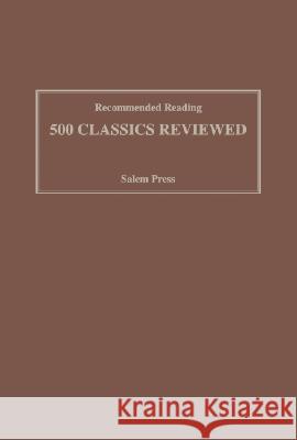 Recommended Reading: 500 Classics Reviewed: 0 Salem Press 9780893569112 Press - książka