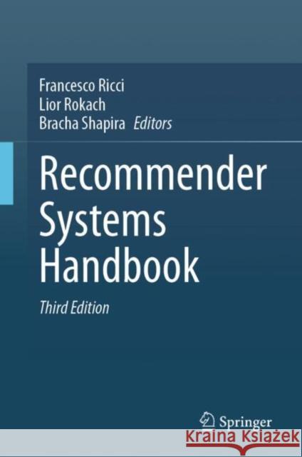 Recommender Systems Handbook  9781071621967 Springer US - książka