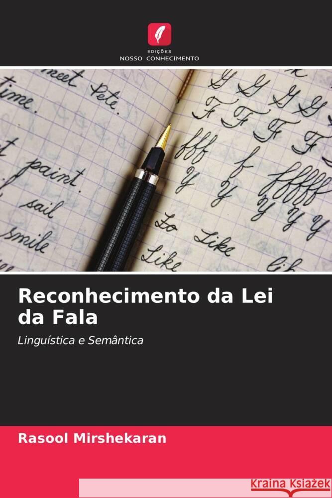 Reconhecimento da Lei da Fala Mirshekaran, Rasool 9786205554074 Edições Nosso Conhecimento - książka