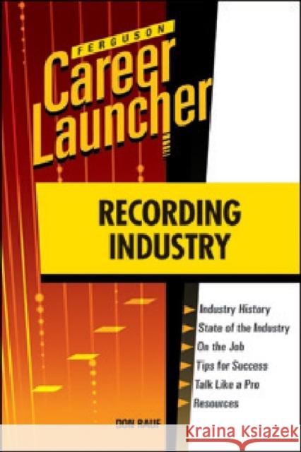 Recording Industry Rauf, Don 9780816079551 Ferguson Publishing Company - książka