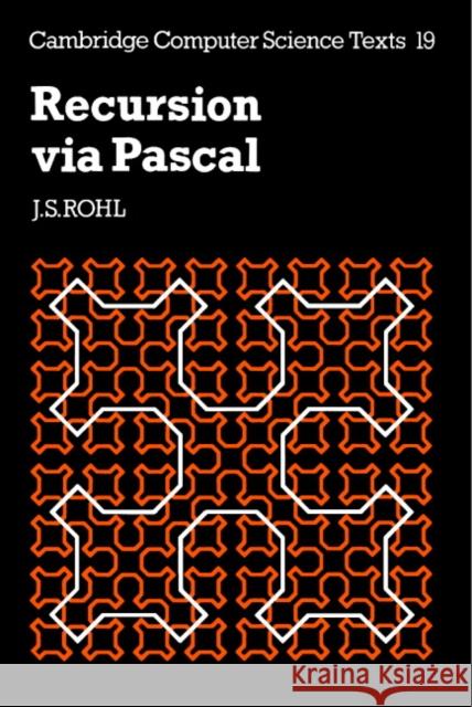 Recursion Via Pascal Rohl 9780521269346 Cambridge University Press - książka