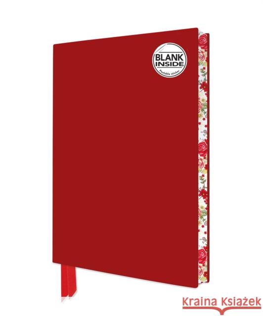 Red Blank Artisan Notebook (Flame Tree Journals)  9781804172834 Flame Tree Publishing - książka