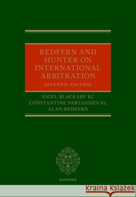 Redfern and Hunter on International Arbitration 7th Edition Blackaby 9780192869906 Oxford University Press - książka