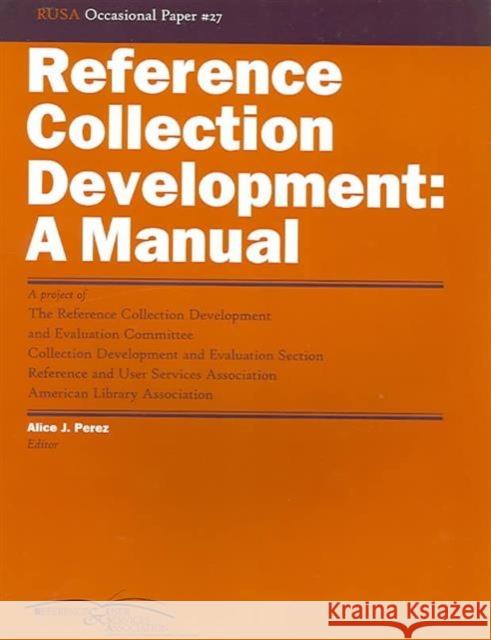 Ref Coll Development American Library Association 9780838982778 American Library Association - książka