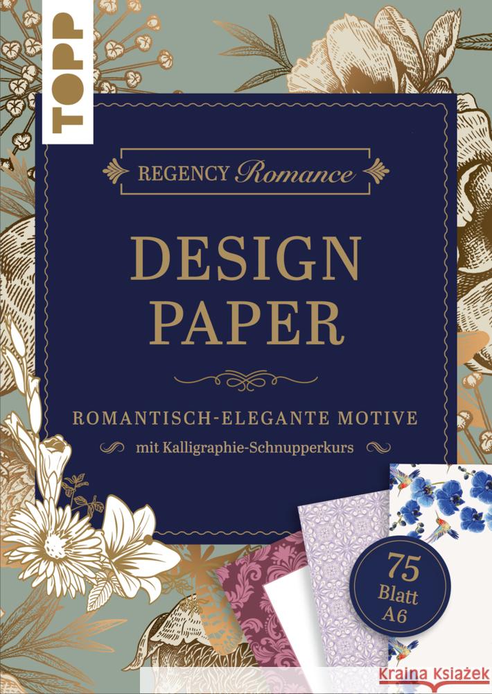 Regency Romance Design Paper Block A6 Riemer, Clara 4007742182854 Frech - książka