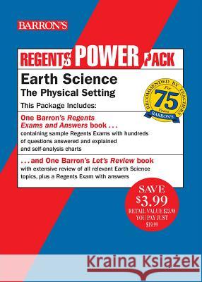 Regents Earth Science Power Pack: Let's Review Earth Science + Regents Exams and Answers: Earth Science Edward J. Dennecke 9781506260624 Barrons Educational Series - książka