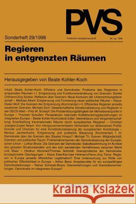 Regieren in Entgrenzten Räumen Kohler-Koch, Beate 9783531133058 Vs Verlag Fur Sozialwissenschaften - książka