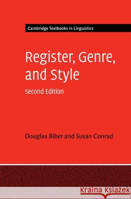 Register, Genre, and Style Douglas Biber Susan Conrad 9781108426527 Cambridge University Press - książka