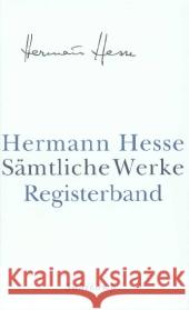 Registerband Hesse, Hermann 9783518415818 Suhrkamp - książka