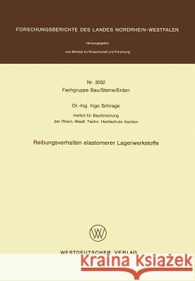 Reibungsverhalten Elastomerer Lagerwerkstoffe Ingo Schrage 9783531030326 Vs Verlag Fur Sozialwissenschaften - książka