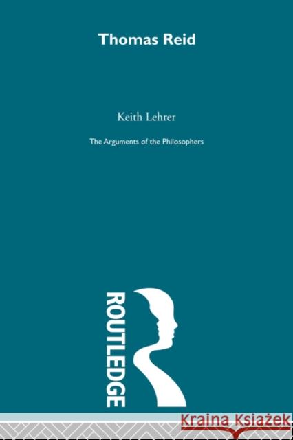 Reid-Arg Philosophers Lehrer, Keith 9780415488211 Taylor & Francis - książka