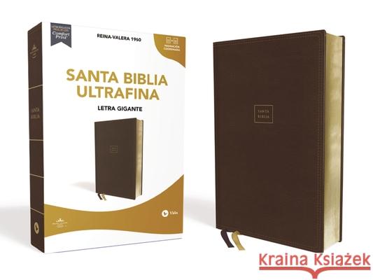 Reina Valera 1960 Santa Biblia Ultrafina, Letra Gigante, Leathersoft, Café, Interior a DOS Colores Vida 9780829770681 Vida Publishers - książka