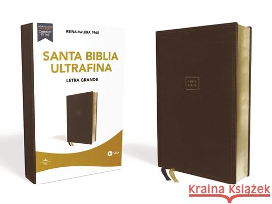 Reina Valera 1960 Santa Biblia Ultrafina Letra Grande, Leathersoft, Café, Interior a DOS Colores Vida 9780829770605 Vida Publishers - książka