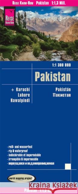Reise Know-How Landkarte Pakistan (1:1.300.000) : world mapping project. Reiß- und wasserfest  9783831774241 Reise Know-How Verlag Peter Rump - książka