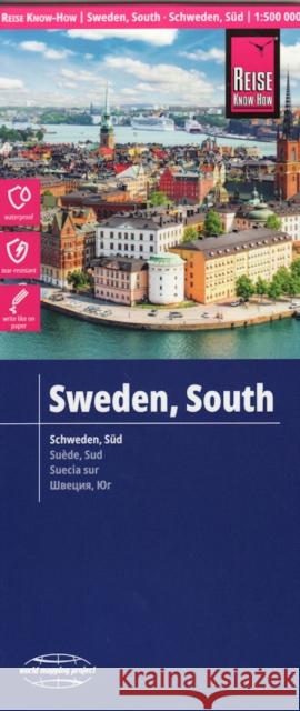 Reise Know-How Landkarte Schweden Süd (1:500.000). Southern Sweden / Suède sud / Suecia sur : World Mapping Project  9783831773817 Reise Know-How Verlag Rump - książka