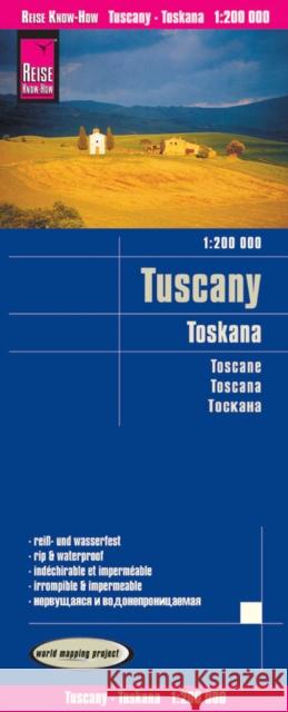 Reise Know-How Landkarte Toskana (1:200.000) : World Mapping Project. Reiß- und wasserfest  9783831774173 Reise Know-How Verlag Peter Rump - książka