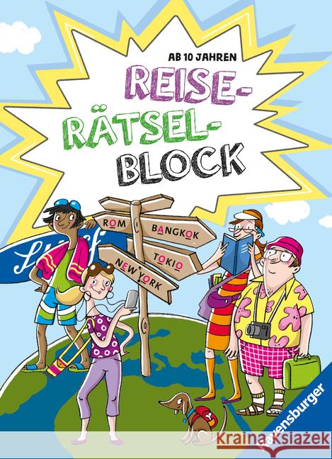 Reise-Rätselblock ab 10 Jahren Rist, Cornelia, Conte, Dominique 9783473488391 Ravensburger Verlag - książka
