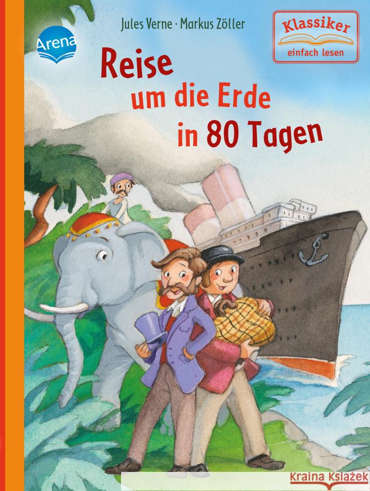 Reise um die Erde in 80 Tagen Verne, Jules; Knape, Wolfgang 9783401717005 Arena - książka