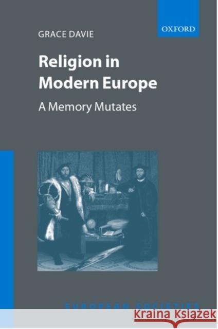 Religion in Modern Europe - A Memory Mutates Davie, Grace 9780198280651 Oxford University Press - książka