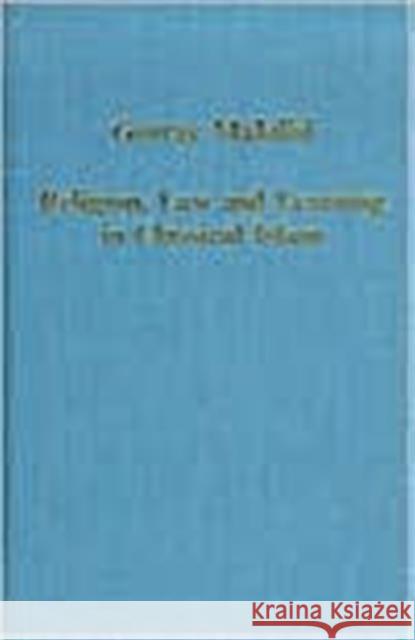 Religion, Law and Learning in Classical Islam George Makdisi 9780860783015 Taylor and Francis - książka