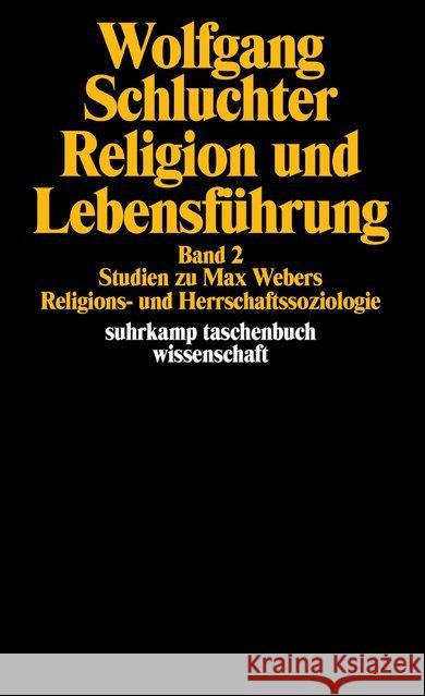 Religion und Lebensführung. Bd.2 Schluchter, Wolfgang 9783518285626 Suhrkamp - książka