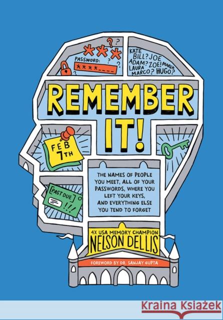 Remember It!: The Names of People You Meet, All of Your Passwords, Where You Left Your Keys, and Everything Else You Tend to Forget Nelson Dellis 9781419732560 Abrams - książka