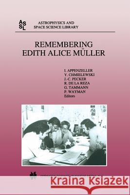 Remembering Edith Alice Müller Appenzeller, Immo 9789401061759 Springer - książka