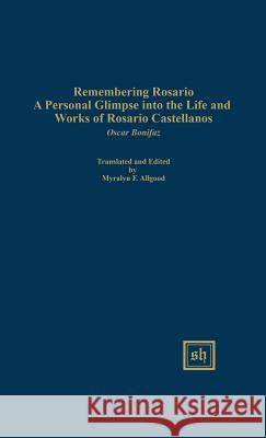 Remembering Rosario Mario Aste Oscar Bonifa 9780916379728 Scripta Humanistica - książka