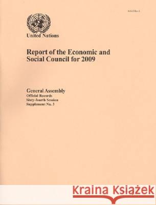Report of the Economic and Social Council for 2009  9789218201713 United Nations - książka