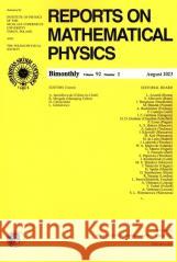 Reports on Mathematical Physics 92/1 praca zbiorowa 5902490427624 Wydawnictwo Naukowe PWN - książka