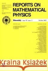 Reports on Mathematical Physics 92/2 praca zbiorowa 5902490427631 Wydawnictwo Naukowe PWN - książka
