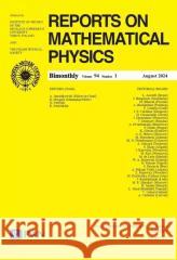 Reports on Mathematical Physics 94/1 praca zbiorowa 5902490427587 Wydawnictwo Naukowe PWN - książka