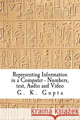 Representing Information in a Computer: Numbers, Text, Audio and Video Dr G. K. Gupta 9781466495555 Createspace - książka
