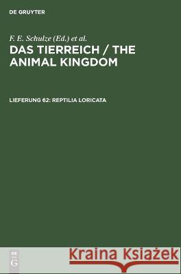 Reptilia Loricata No Contributor 9783112458532 de Gruyter - książka