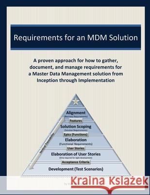 Requirements for an MDM Solution: A proven approach for how to gather, document, and manage requirements for a Master Data Management solution from Inception through Implementation Vicki McCracken 9781533555175 Createspace Independent Publishing Platform - książka