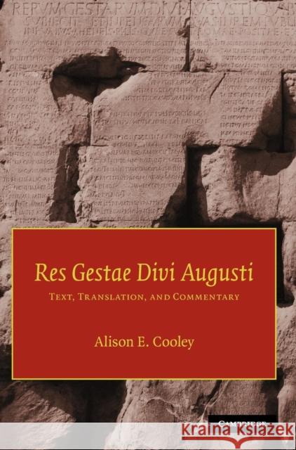 Res Gestae Divi Augusti: Text, Translation, and Commentary Augustus 9780521841528 Cambridge University Press - książka