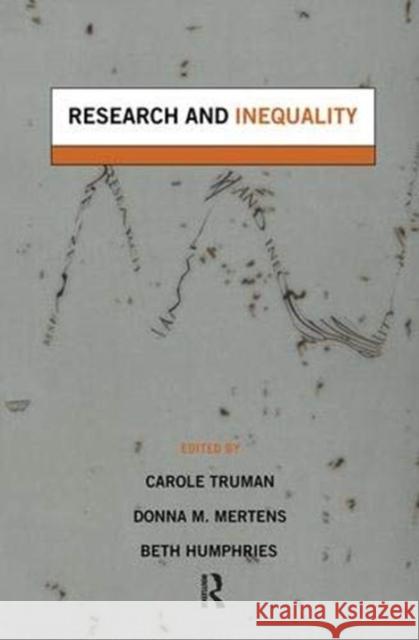 Research and Inequality Beth Humphries, Carole Truman 9781138373082 Taylor & Francis Ltd - książka