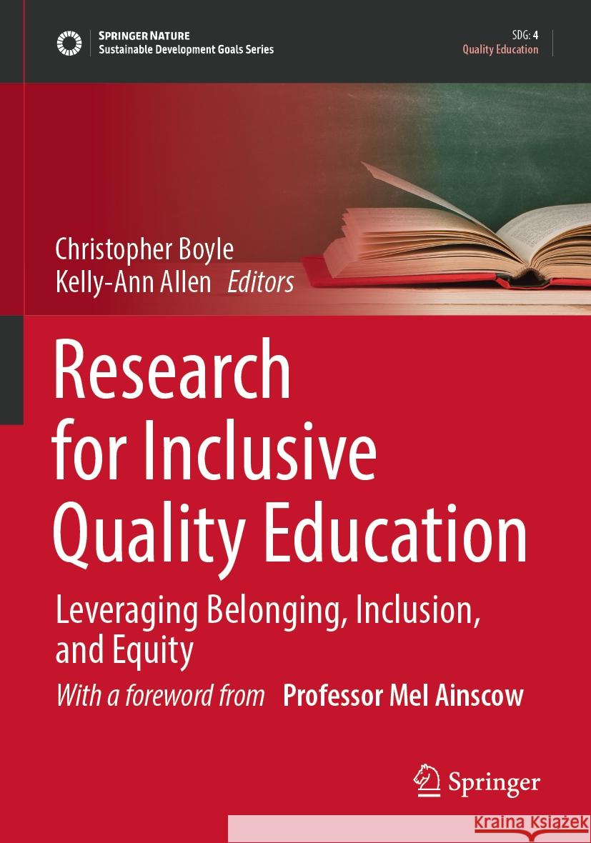 Research for Inclusive Quality Education  9789811659102 Springer Nature Singapore - książka