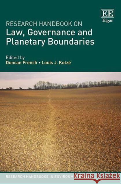 Research Handbook on Law, Governance and Planetary Boundaries  9781035308125 Edward Elgar Publishing Ltd - książka