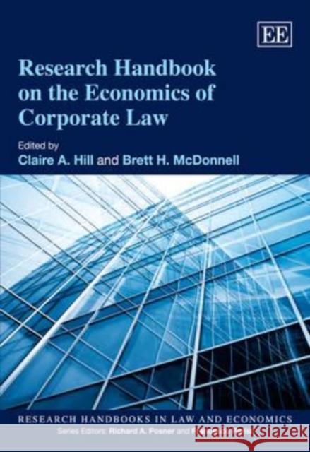 Research Handbook on the Economics of Corporate Law  9781848449589 Edward Elgar Publishing Ltd - książka