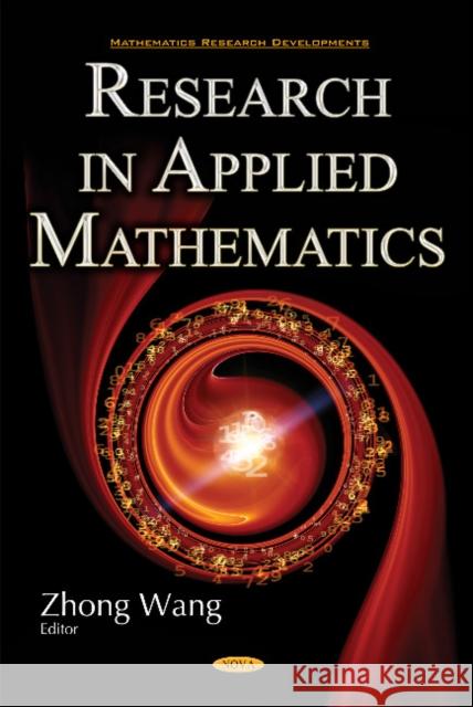 Research in Applied Mathematics Zhong Wang 9781634856980 Nova Science Publishers Inc - książka