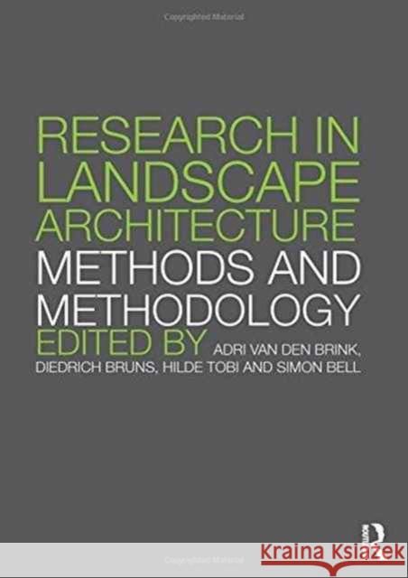 Research in Landscape Architecture: Methods and Methodology  9781138020924 Taylor & Francis Group - książka