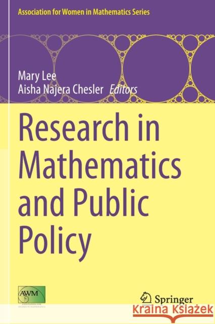 Research in Mathematics and Public Policy  9783030587505 Springer International Publishing - książka